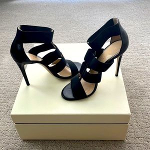 M. Gemi Black Leather Baciami Pump, IT Size 38